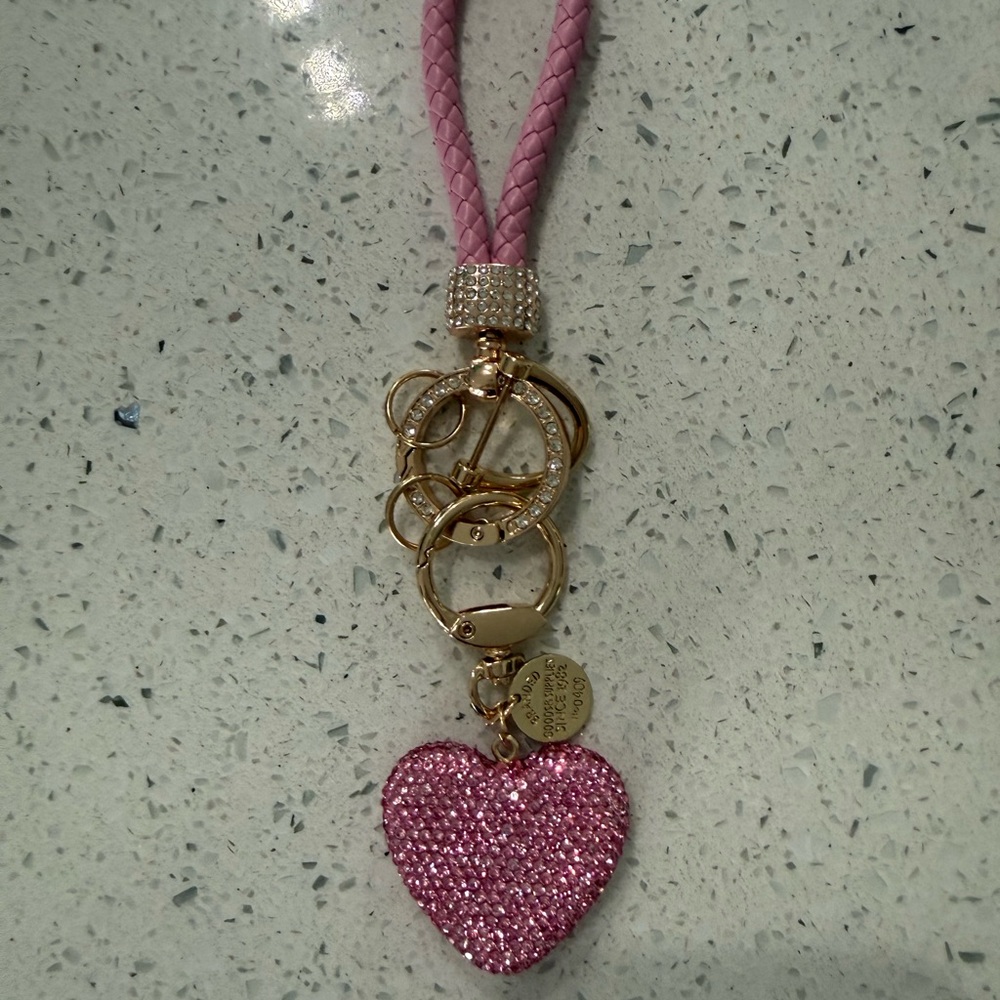 NWT Pink Heart Purse Charm or Keychain